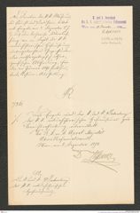 k.k. naturhistorisches Hofmuseum, Intendanzakten 1885-1896 (Hauer), Aktenzahl Z.696/1890, Seite 1